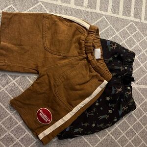 Zara Kids boys Brown and Black Shorts Set size 3